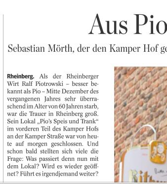 Die Ortsmarke eines Aufmachers einer Tageszeitung